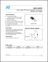 Click here to download MD2103DFX Datasheet