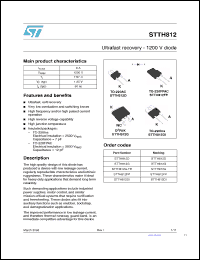 Click here to download STTH812 Datasheet