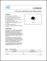 Click here to download LD1085CXX Datasheet