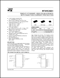 Click here to download M74HC4851MWR Datasheet
