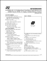 Click here to download M74DW66500B90ZT Datasheet