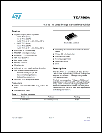 Click here to download TDA7560A Datasheet