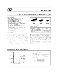 Click here to download M74HC190TTR Datasheet