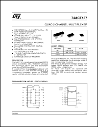 Click here to download 74ACT157MTR Datasheet