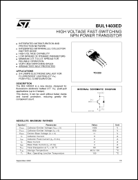 Click here to download BUL1403ED_02 Datasheet