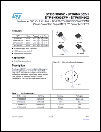Click here to download STB6NK60Z_0711 Datasheet