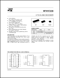 Click here to download M74HC238TTR Datasheet