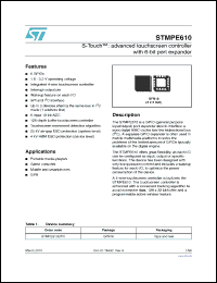 Click here to download STMPE610 Datasheet