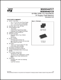 Click here to download M28W640FCB Datasheet