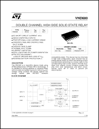 Click here to download VND60013TR Datasheet