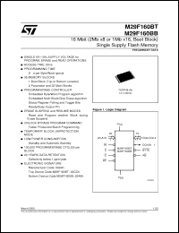 Click here to download M29F160BB70N6T Datasheet