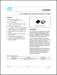 Click here to download STG3692 Datasheet