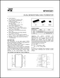 Click here to download M74HC221TTR Datasheet