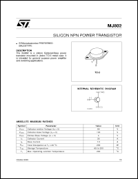 Click here to download MJ802_03 Datasheet