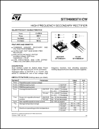 Click here to download STTH6003 Datasheet