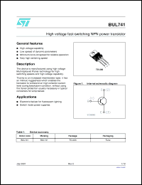 Click here to download BUL741_0707 Datasheet