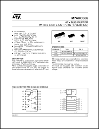 Click here to download M74HC366TTR Datasheet