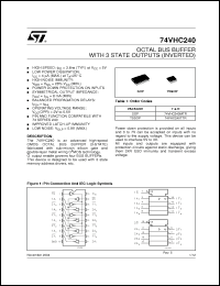 Click here to download 74VHC240MTR Datasheet