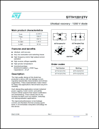 Click here to download STTH12012TV1 Datasheet