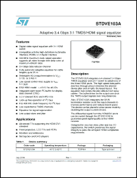 Click here to download STDVE103A Datasheet