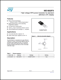 Click here to download MD1802FX_07 Datasheet
