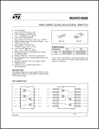Click here to download M54HC4066D Datasheet