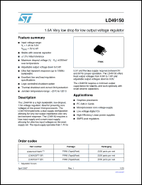 Click here to download LD49150PT10R Datasheet