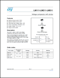 Click here to download LM311DT Datasheet