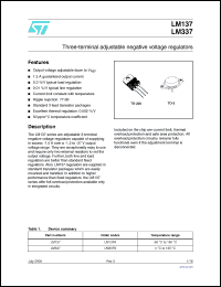 Click here to download LM137_08 Datasheet