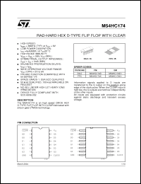 Click here to download M54HC174D Datasheet