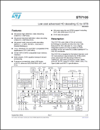 Click here to download STI7105ZUB Datasheet