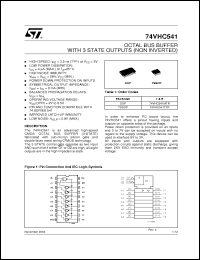 Click here to download 74VHC541TTR Datasheet