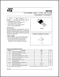 Click here to download IRF840_02 Datasheet