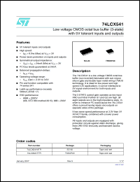 Click here to download 74LCX541_07 Datasheet