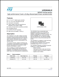 Click here to download LIS344ALH_0804 Datasheet