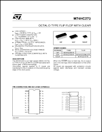 Click here to download M74HC273RM13TR Datasheet