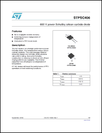 Click here to download STPSC406B-TR Datasheet