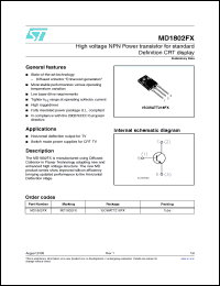 Click here to download MD1802FX Datasheet