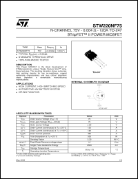 Click here to download STW220NF75 Datasheet