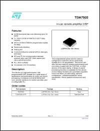 Click here to download TDA7502013TR Datasheet