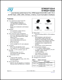 Click here to download STM32F103X4_10 Datasheet