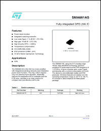 Click here to download SMA661AS_07 Datasheet