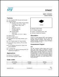 Click here to download STA027 Datasheet