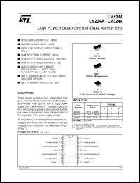 Click here to download LM124AP Datasheet