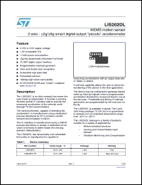 Click here to download LIS202DLTR Datasheet