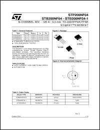 Click here to download STP200NF04 Datasheet