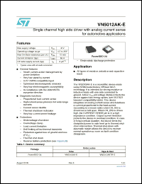 Click here to download VN5012AKTR-E Datasheet