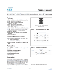 Click here to download EMIF02-1003M6 Datasheet