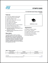 Click here to download STMPE1208SQTR Datasheet