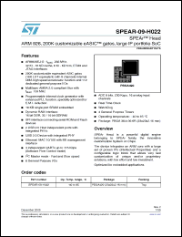 Click here to download SPEAR-09-H022 Datasheet